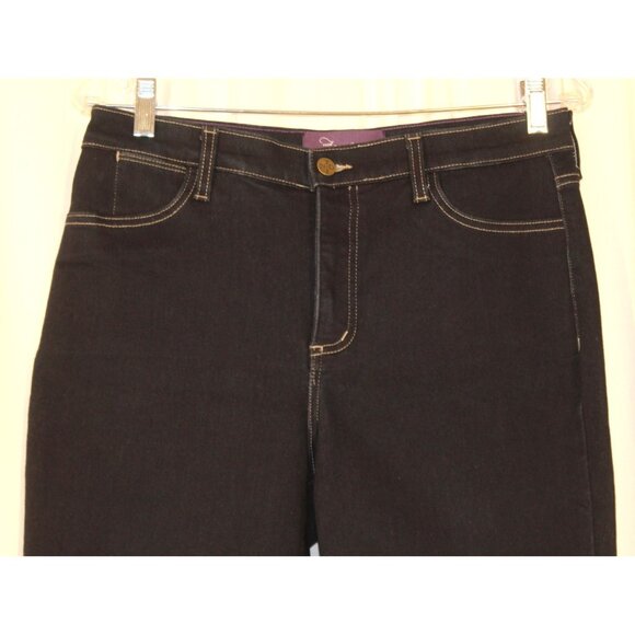 Not Your Daughter's Jeans Marilyn Straight DARK BLUE Indigo Size 12 x 31" Inseam - Picture 2 of 6